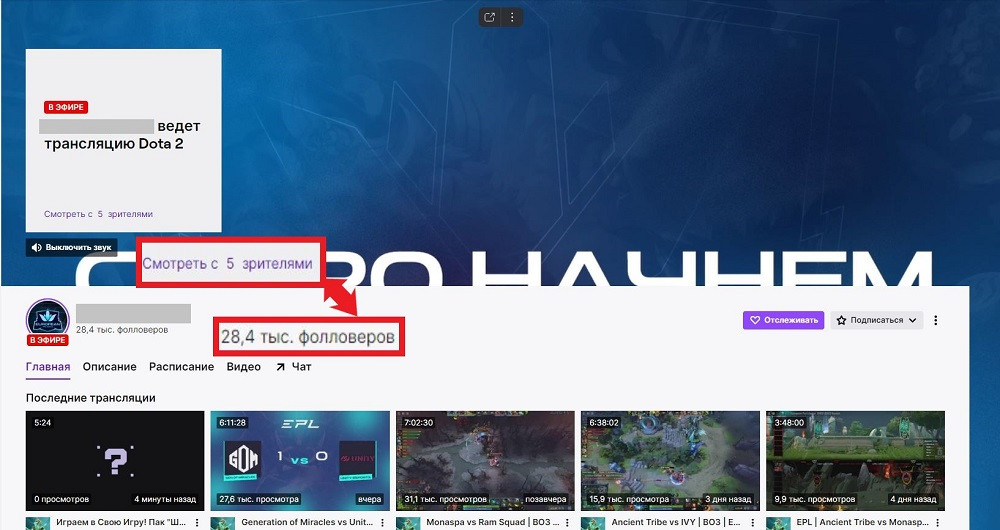 проверить накрутку twitch канала