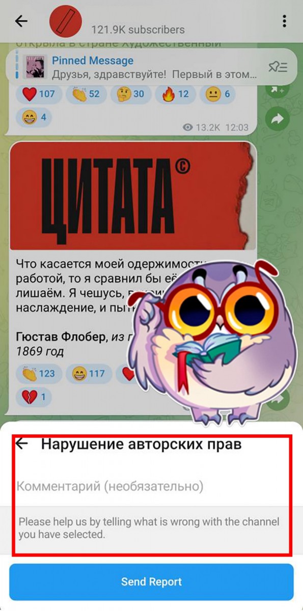 купить жалобу на аккаунт тг