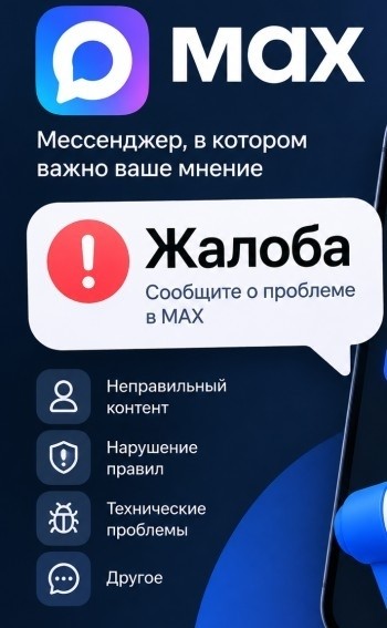 как кинуть жалобыв макс