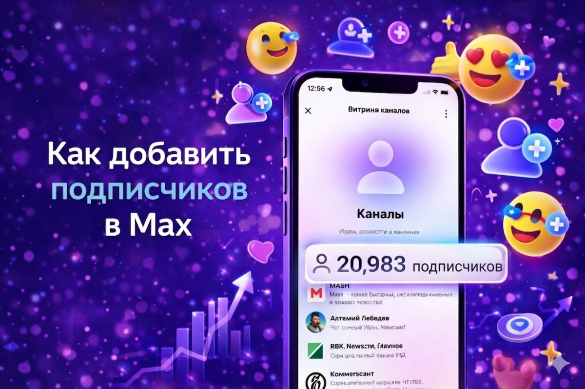 Как добавить подписчиков Макс на канал бесплатно