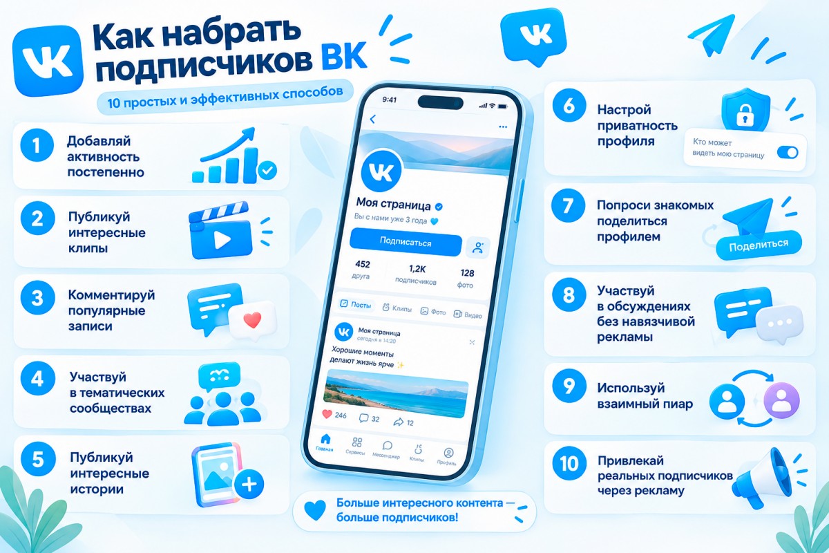 Как набрать подписчиков ВК быстро — мнения экспертов